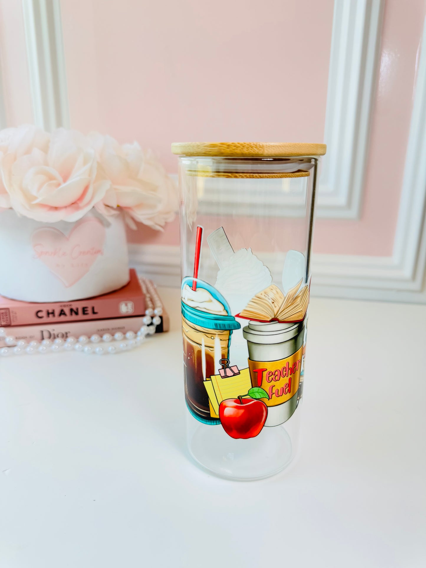 Teacher Fuel Glass Cup