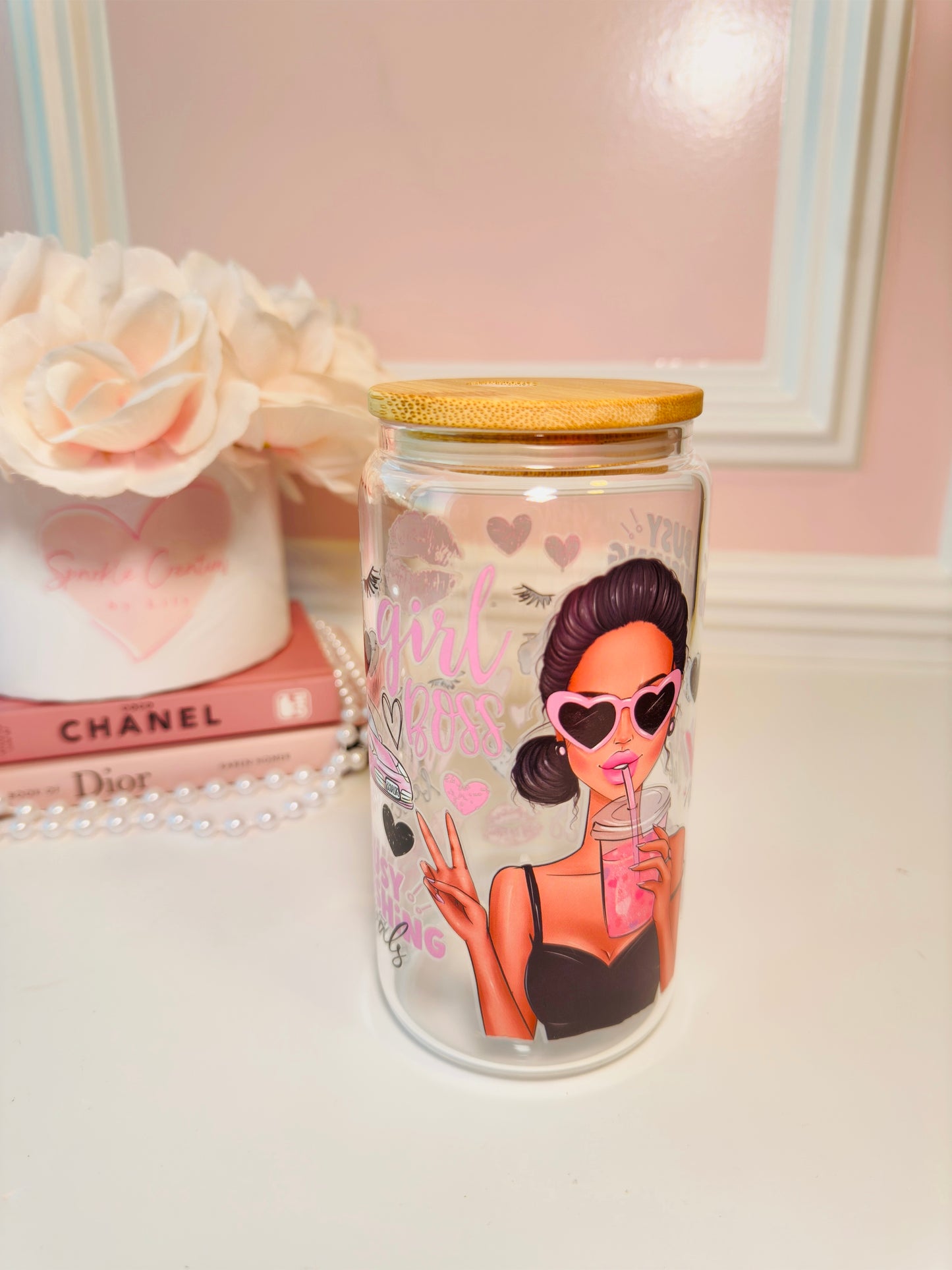 Boss Girl Glass Cup