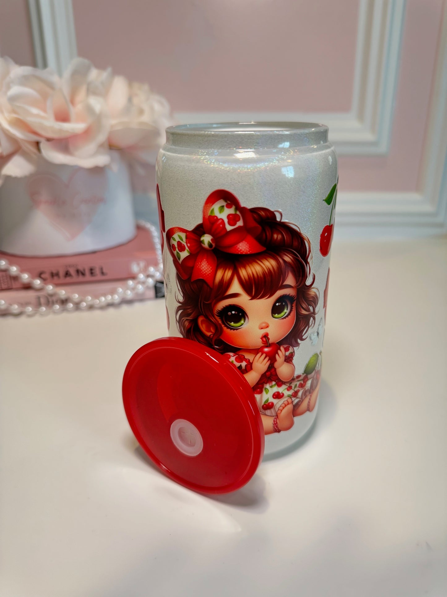 Cherry Baby Glass Cup