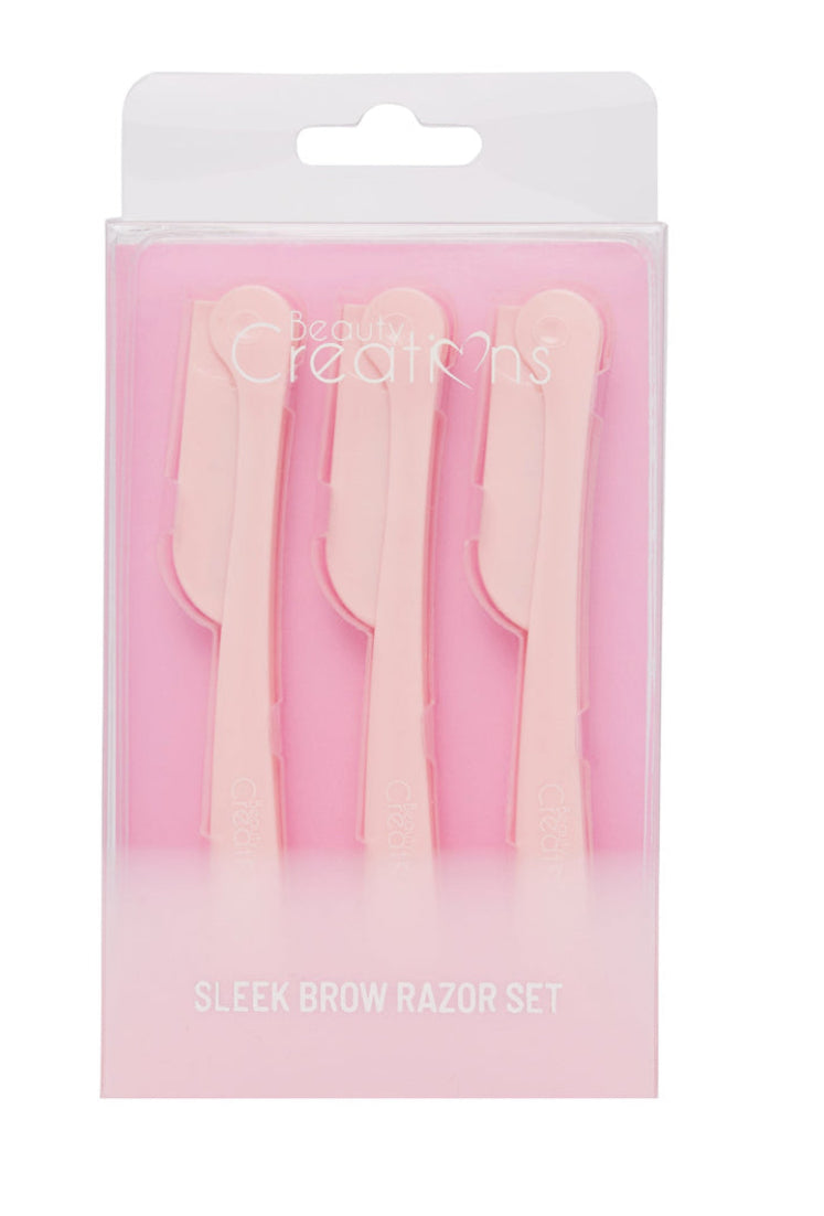 Pink Sleek and Brow Razor Set