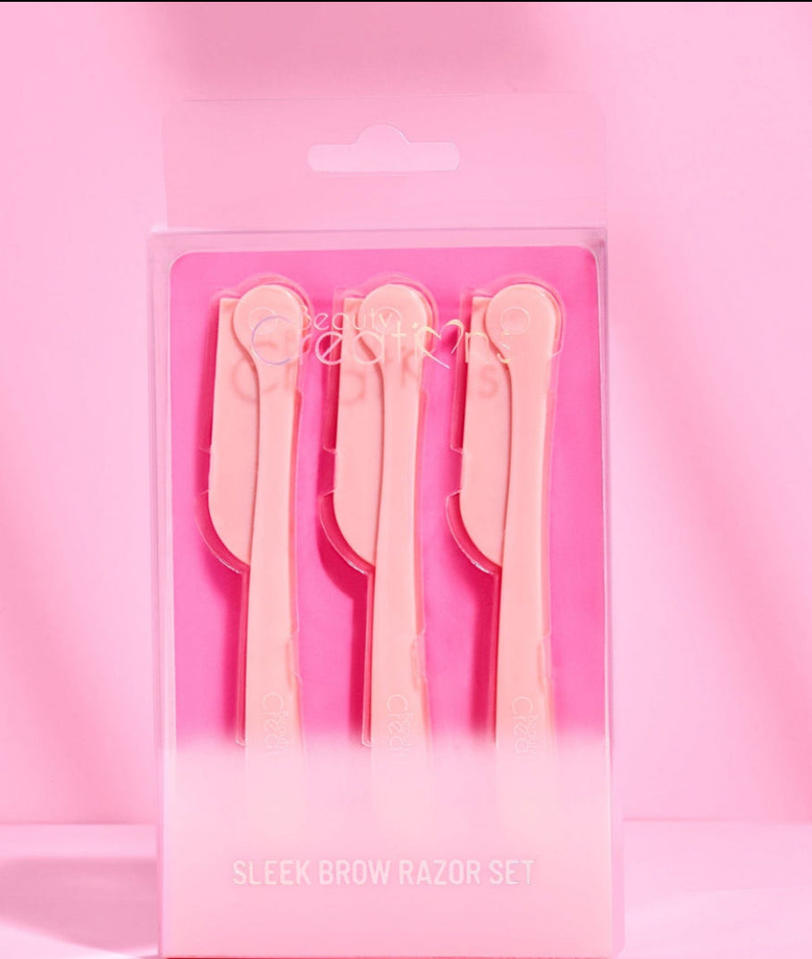 Pink Sleek and Brow Razor Set