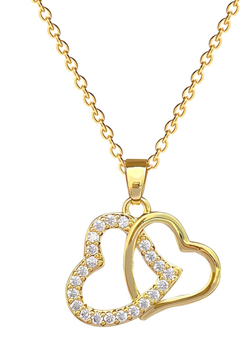 Double Heart Necklace