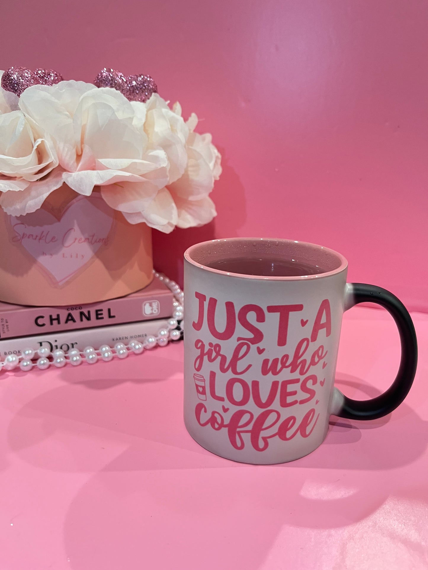 Coffee Girl Changing Mug