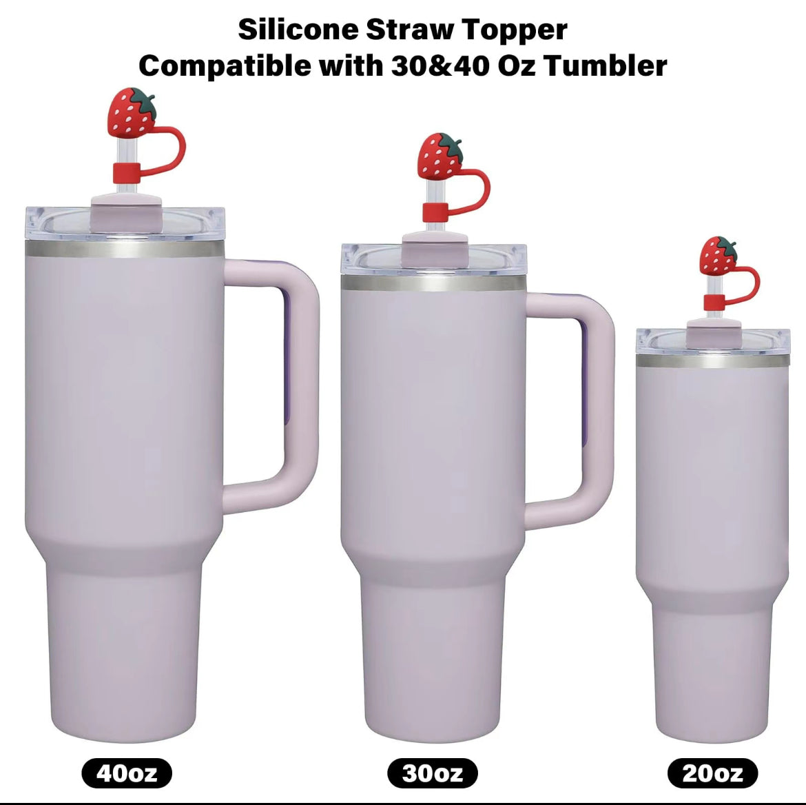 Straw toppers covers