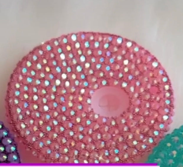 Bling plastic lid