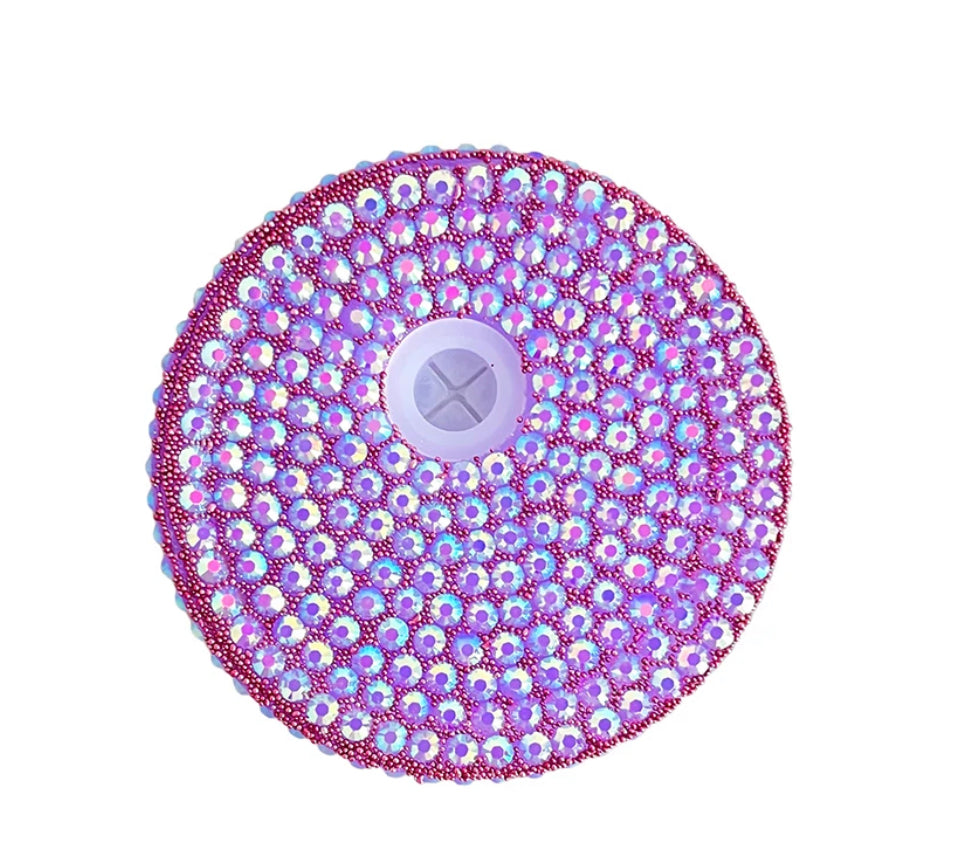 Bling plastic lid