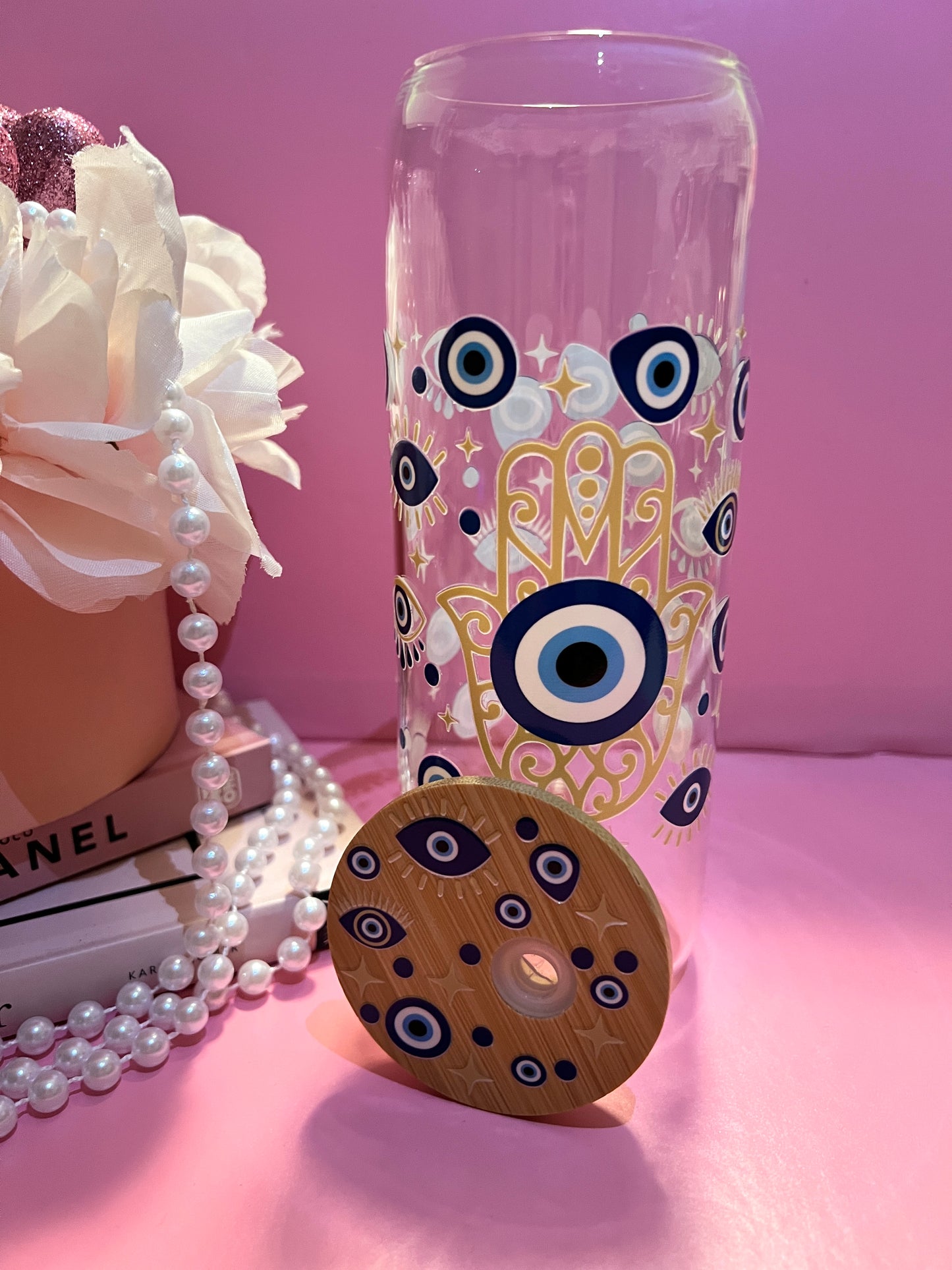 Evil Eye Glass Cup