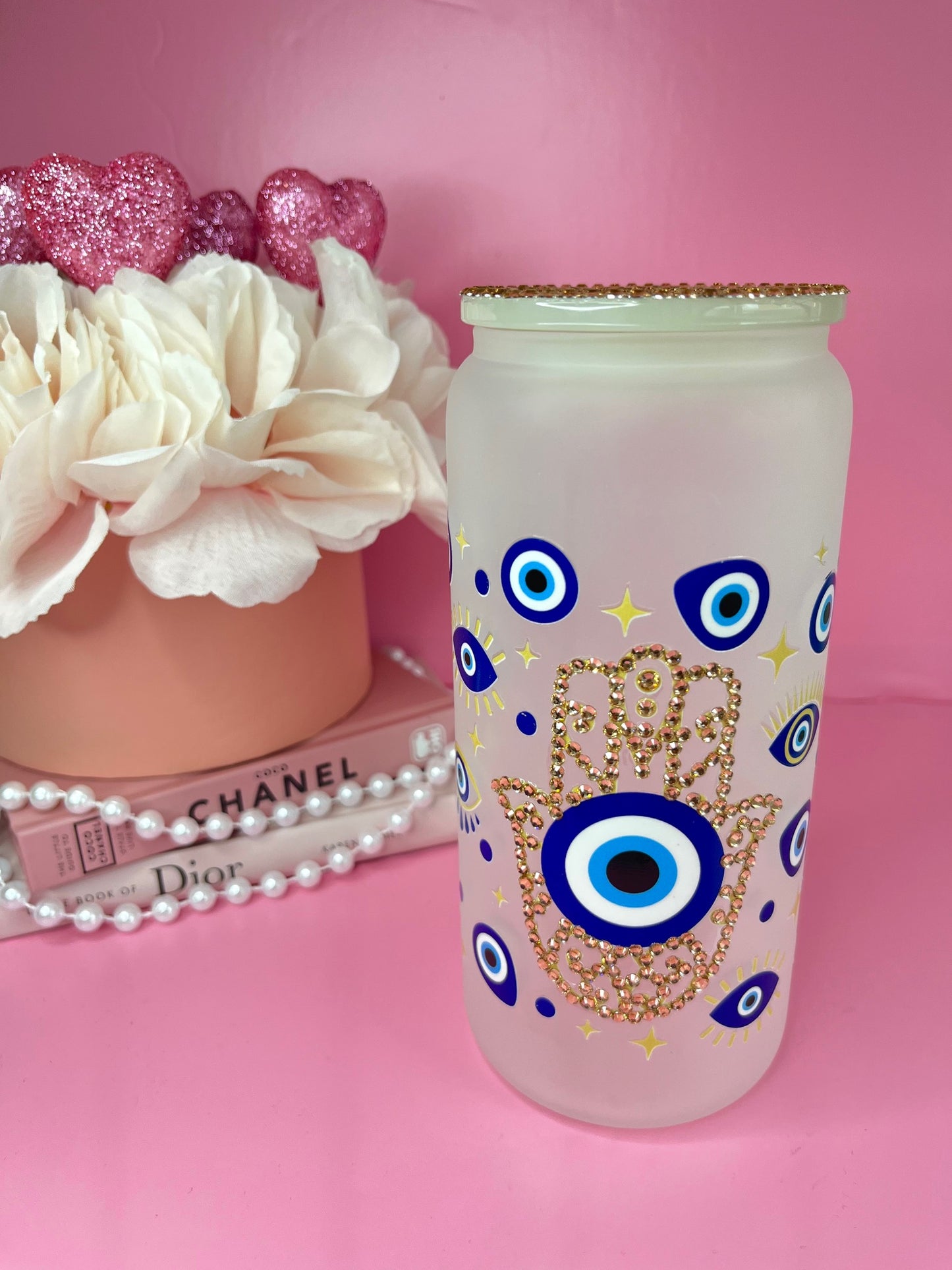 Evil Eye Glass Cup