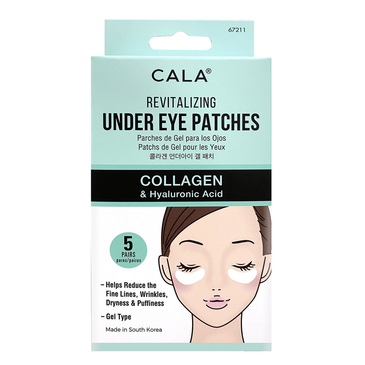 UNDER EYE PATCHES: COLLAGEN & HYALURONIC ACID (5/PK)