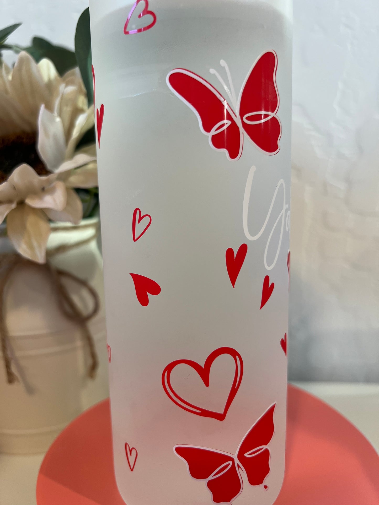 Custom Changing Color Butterfly & Hearts/ Mariposa y corazones de color cambiante personalizadas