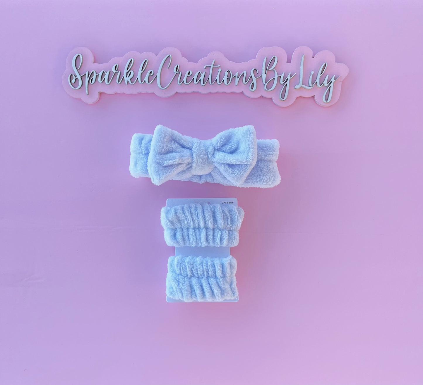 Spa Headband and Wristband Set