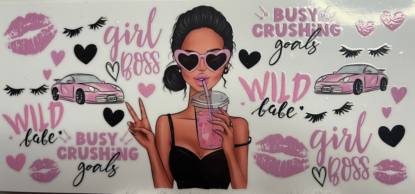 Girl Boss Glass Cup