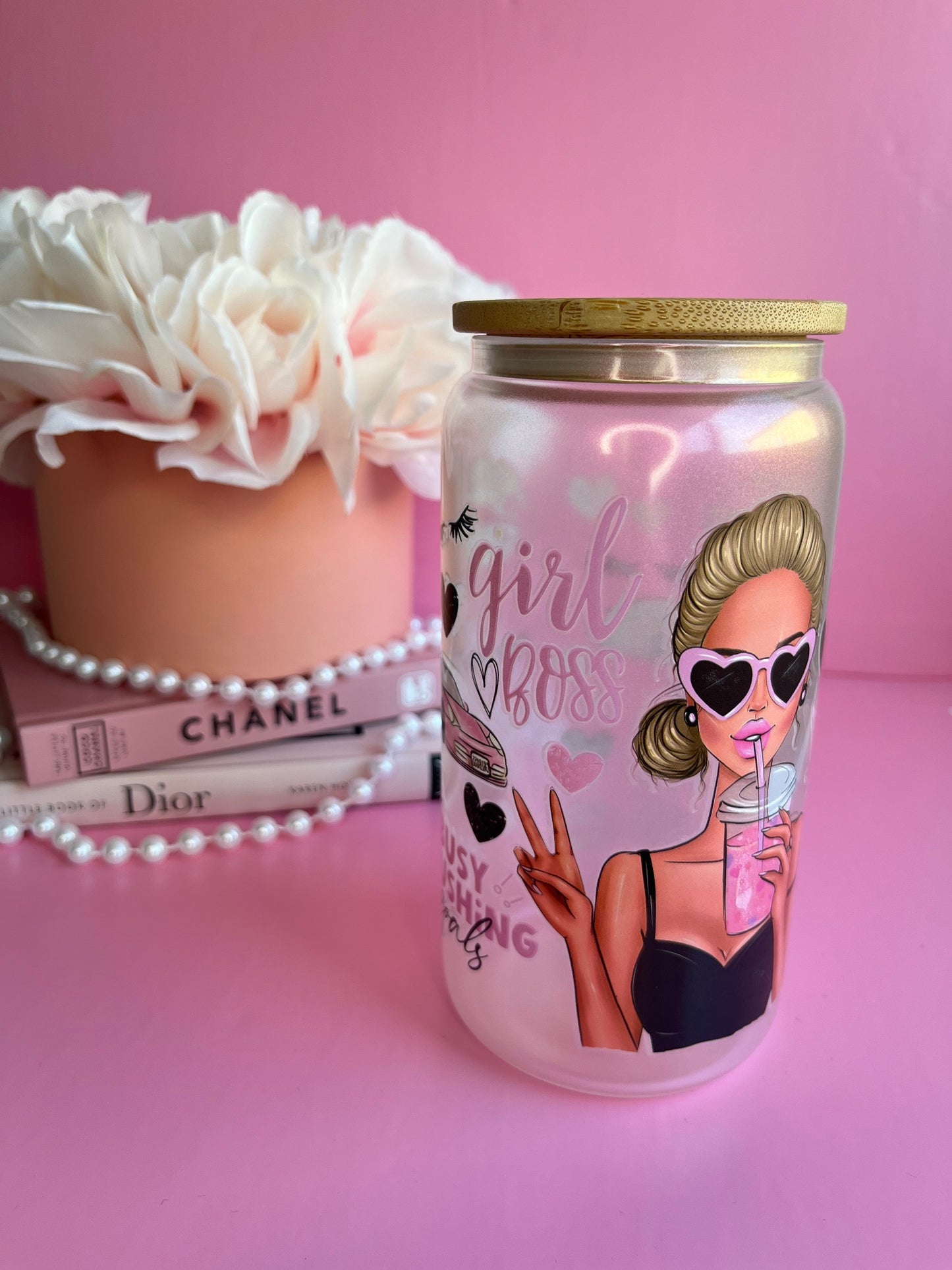 Girl Boss Glass Cup