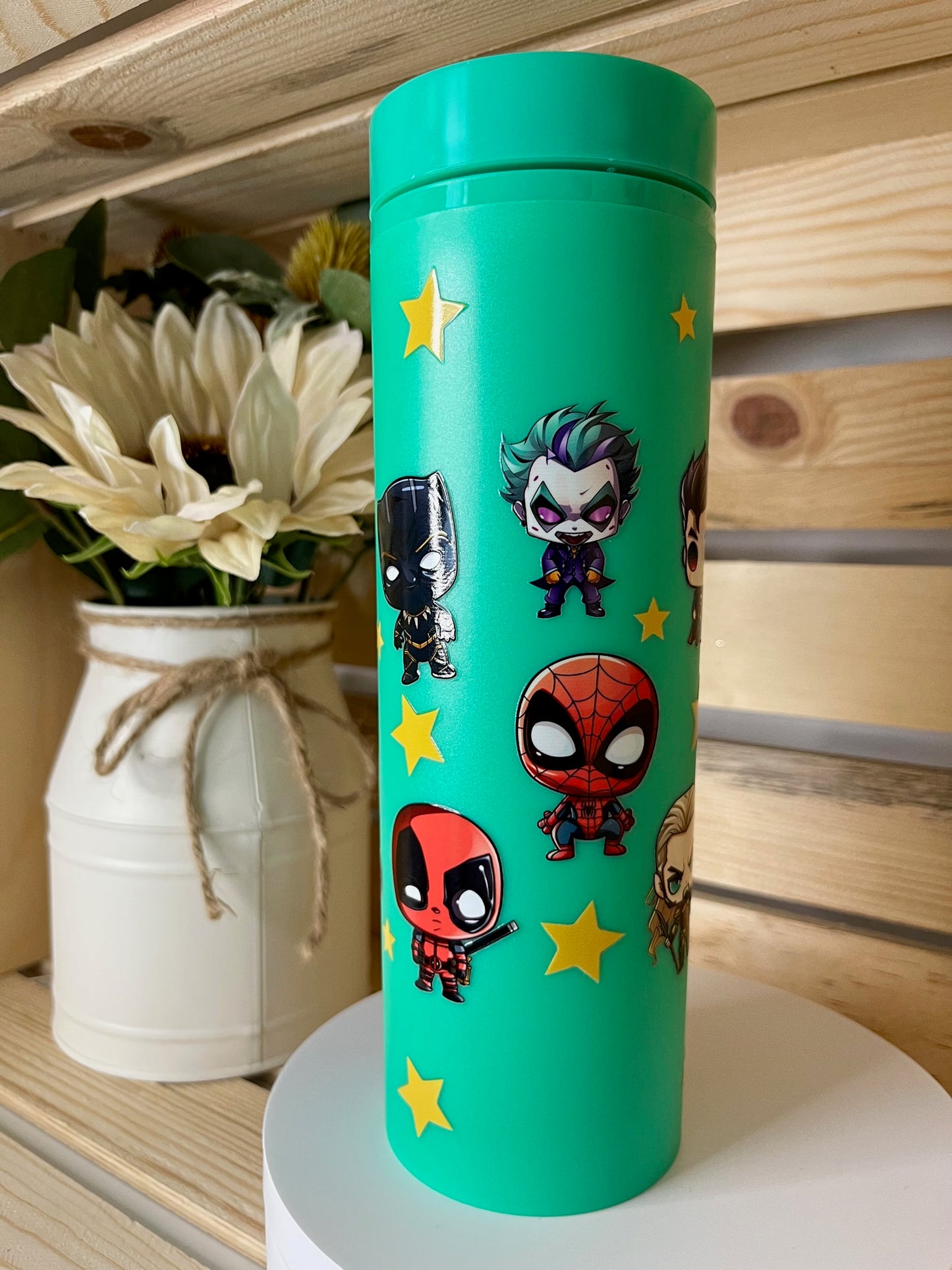 Skinny plastic tumbler