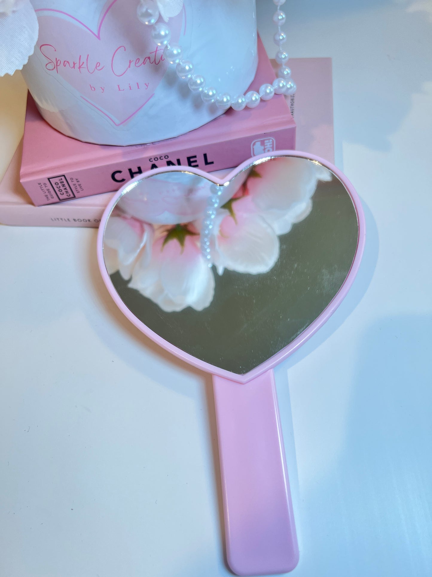 Heart Shaped Handheld Mirror