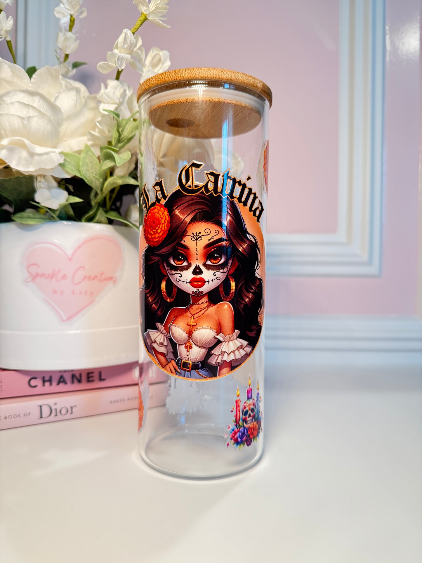 La Catrina Glass Cup