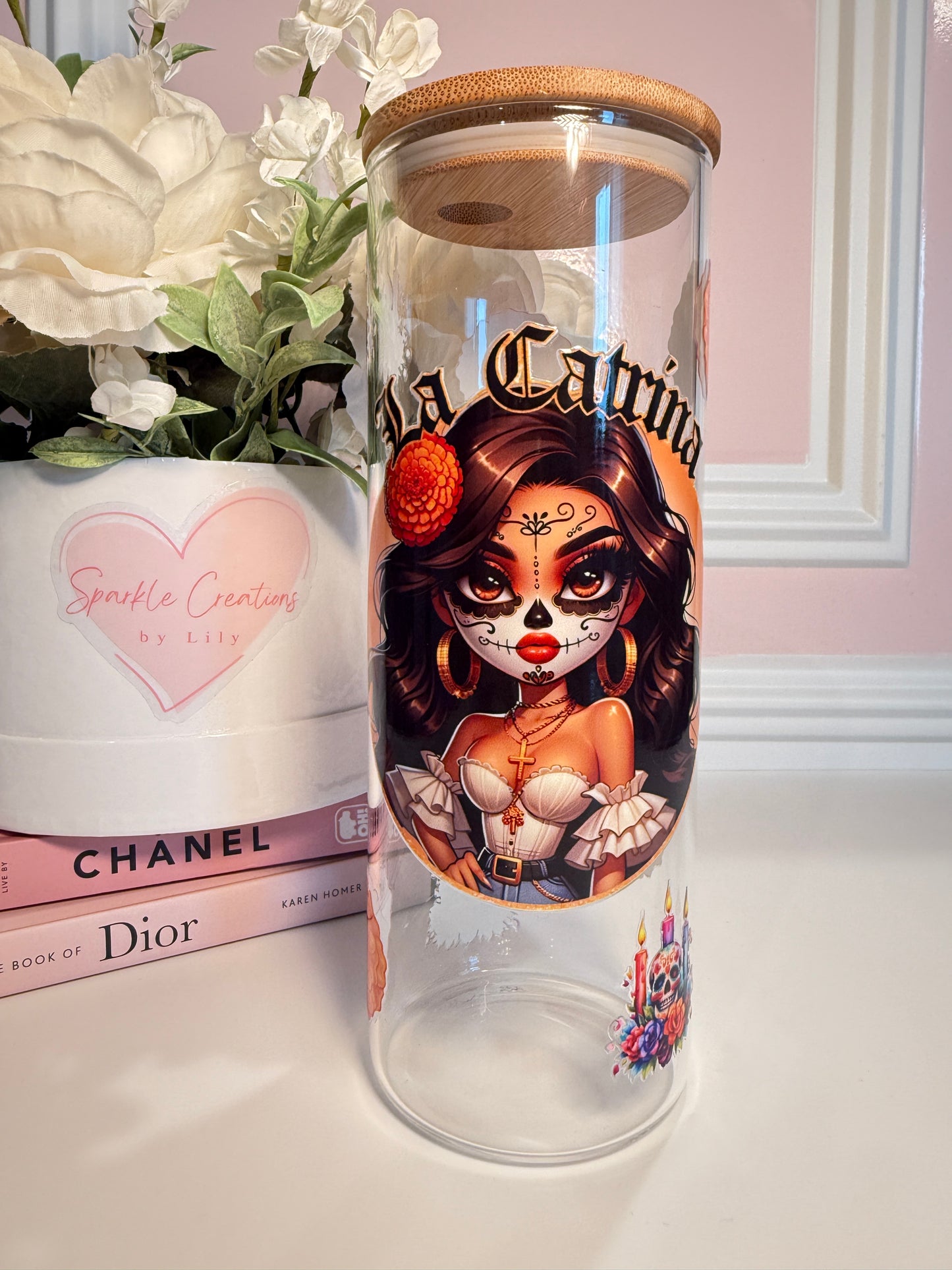 La Catrina Glass Cup