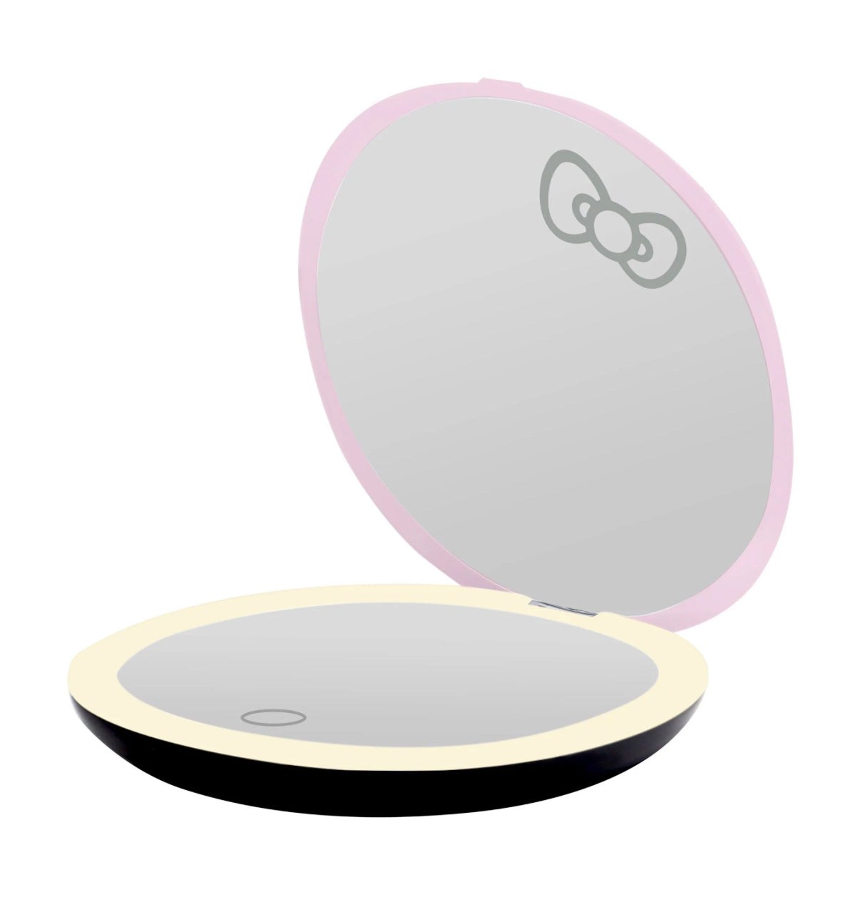 "Super cute Signature" Print LED Compact Mirror