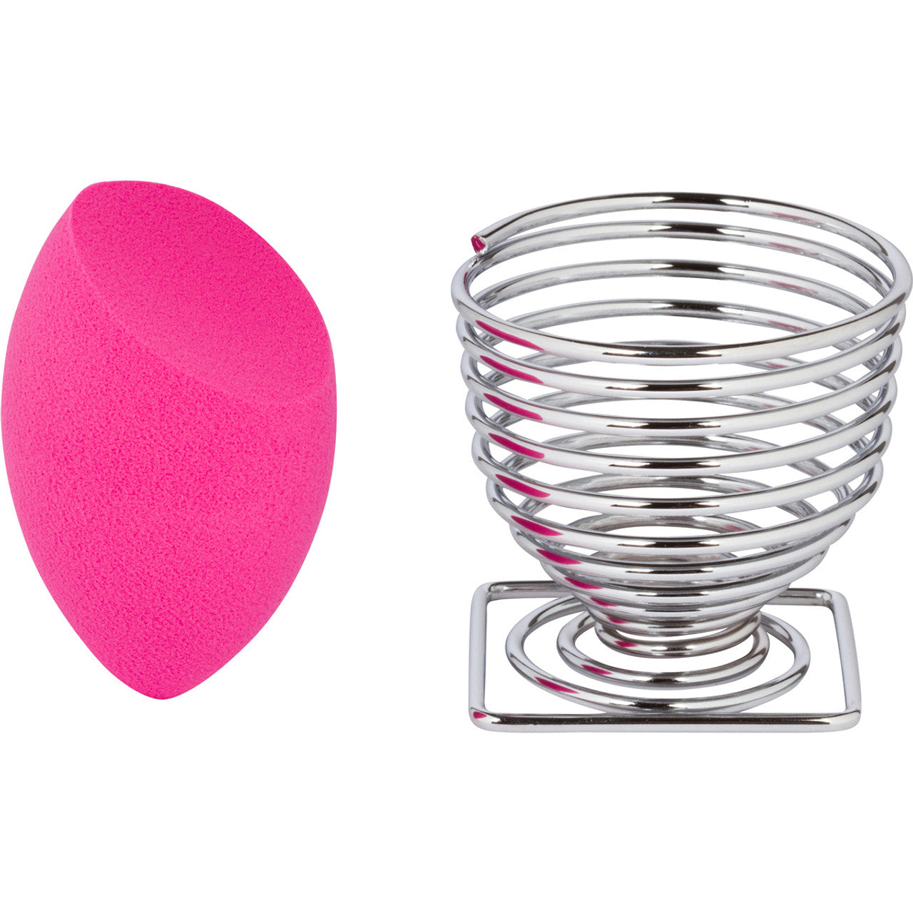 CALA SPONGE & HOLDER HOT PINK SLANT (2PCS)