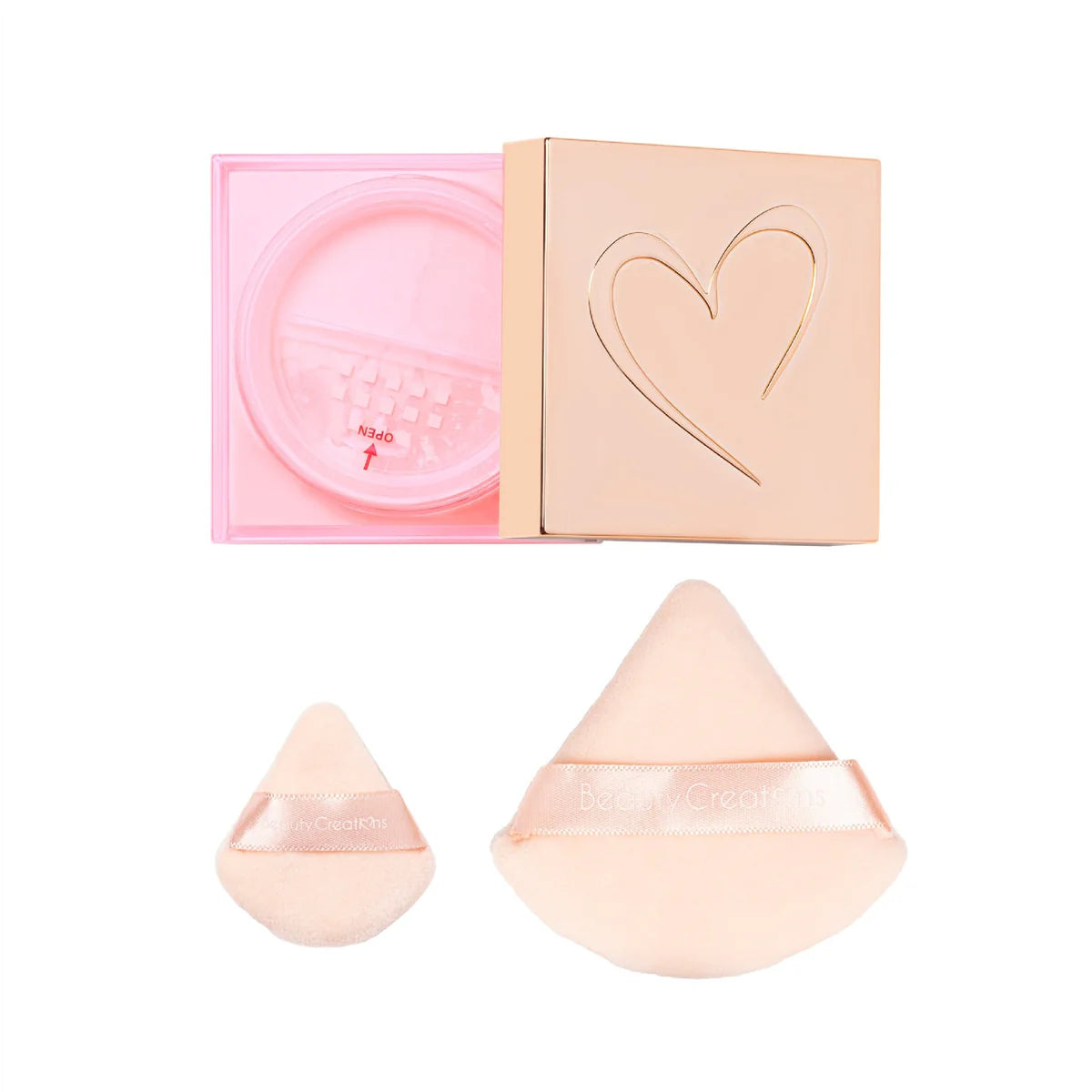 PINK CLOUD SETTING POWDER + PUFF SET TALC FREE