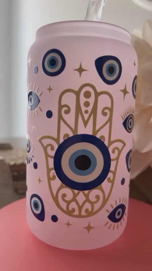 Evil Eye Glass Cup